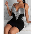 V Neck Sleeveless Bodycon Party Dress - WeYone Marketplace Store
