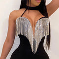 V Neck Sleeveless Bodycon Party Dress - WeYone Marketplace Store