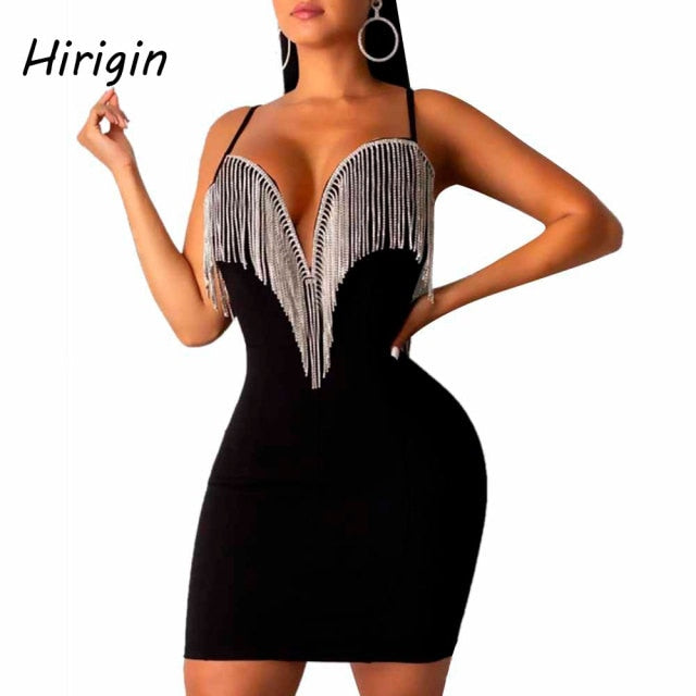 V Neck Sleeveless Bodycon Party Dress - WeYone Marketplace Store